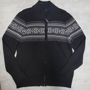 Cotton Zip Up Sweater